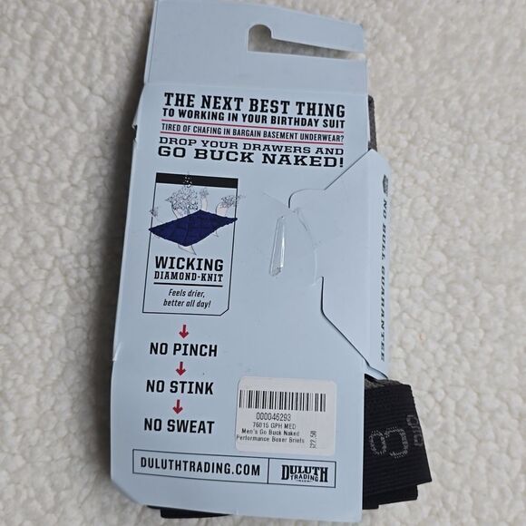 NEW Men's Go Buck Naked Performance Boxer Briefs Size Medium - Picture 2 of 4